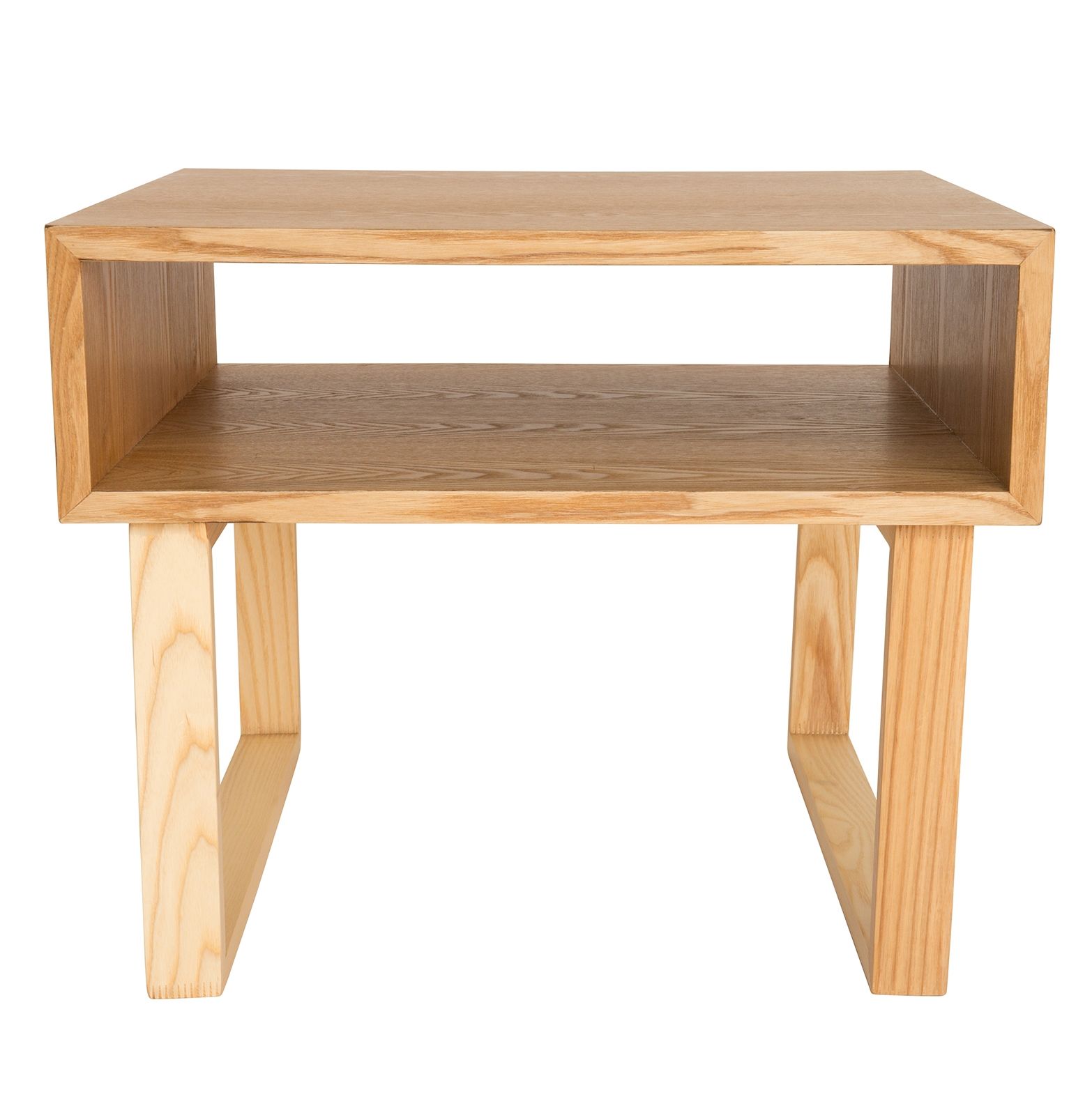 Olle Square Wood Bedside / Side Table | Natural | 50cm