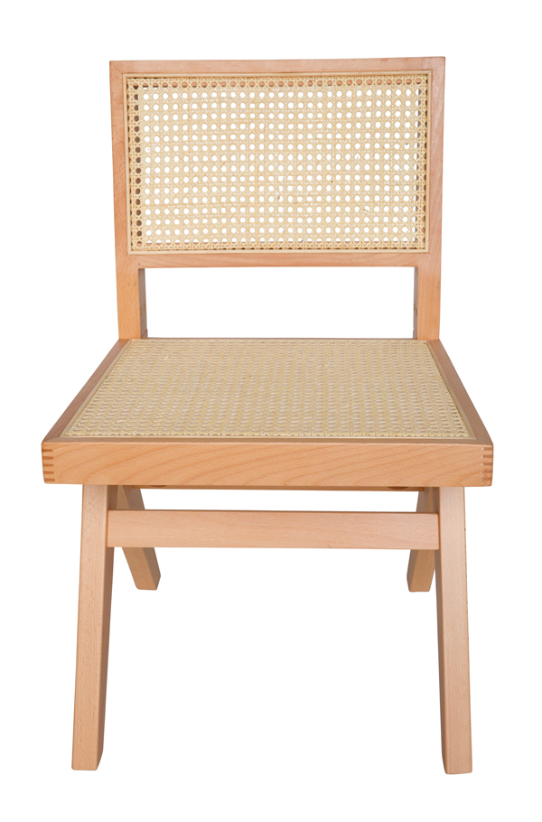 Replica Pierre Jeanneret Chandigarh Dining Chair | Natural