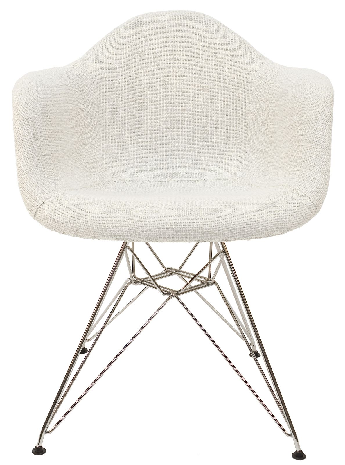 Replica Eames DAR Eiffel Chair | Textured Ivory & Chrome
