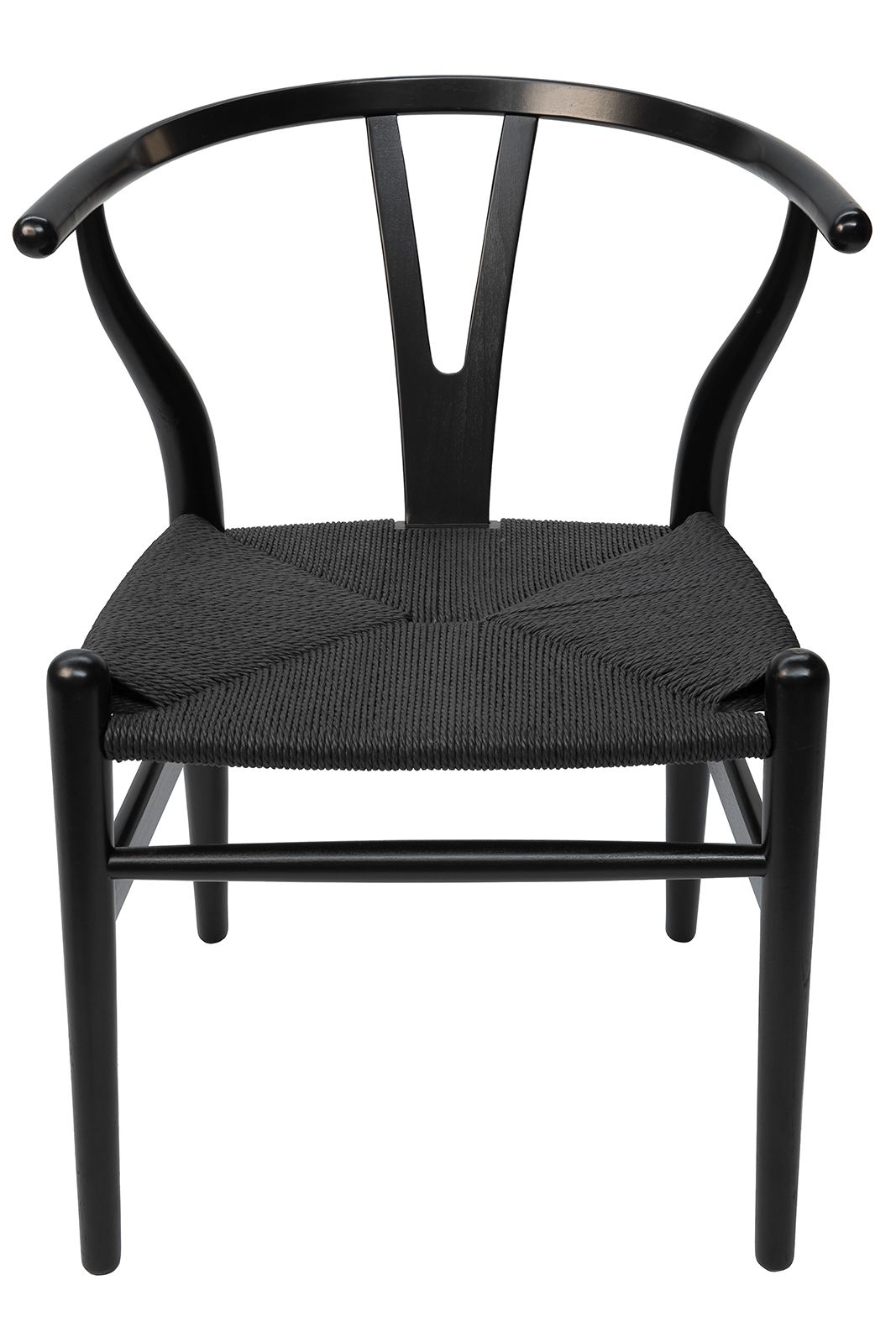 Replica Hans Wegner Wishbone Chair | Black Frame & Black Seat