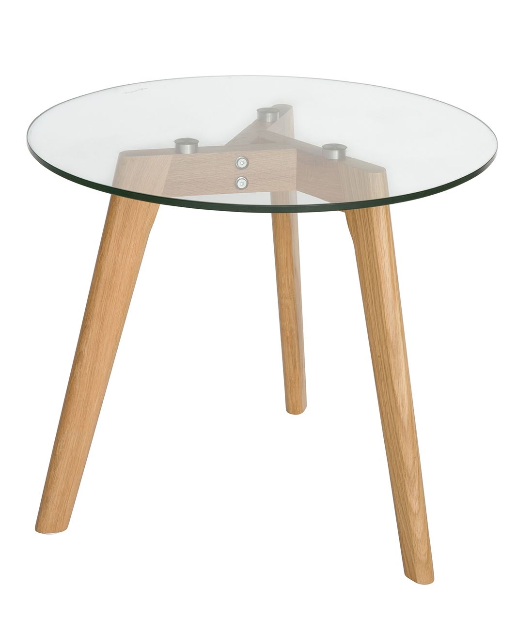 Stad Round Glass Side Table | Natural
