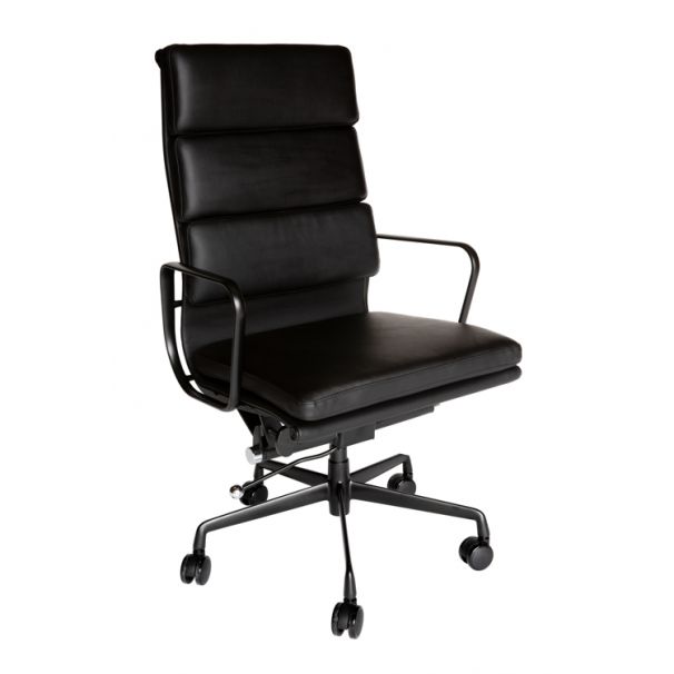 Replica Eames High Back Soft Pad Executive Desk Office Chair All Black