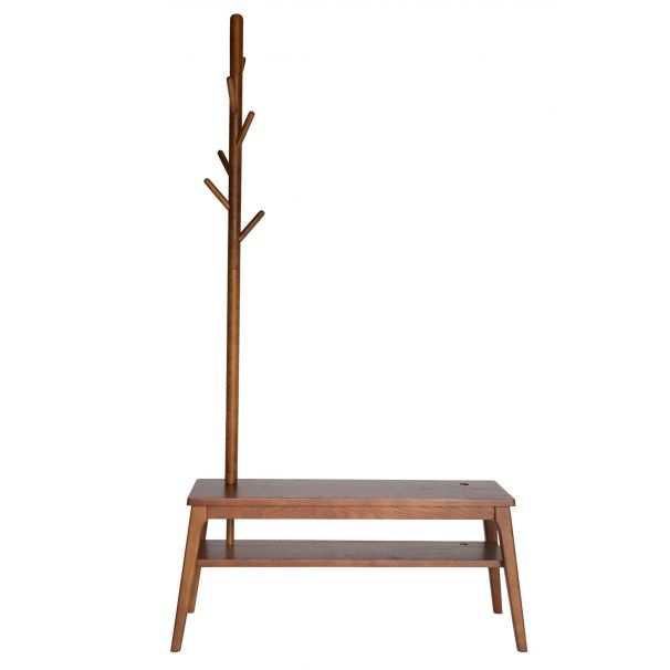 Wooden coat and shoe stand top