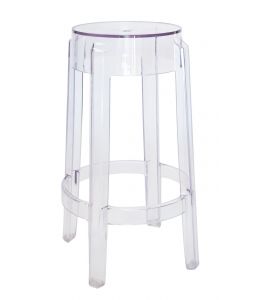 Replica Philippe Starck Louis Ghost Bar / Kitchen Stool 66cm | Clear Transparent
