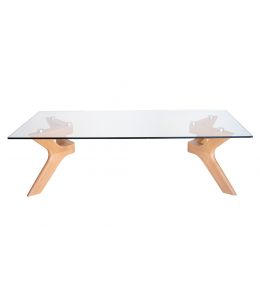 Murf Collection | Glass Coffee Table | Natural
