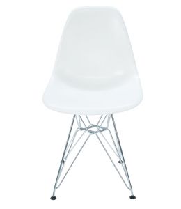Replica Eames DSR Eiffel Chair & Chrome Legs | White