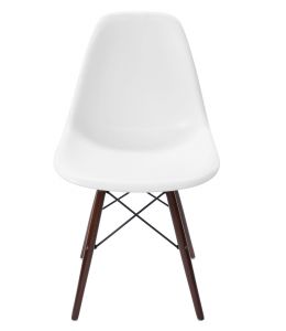 Replica Eames DSW Eiffel Chair | Walnut Legs | White