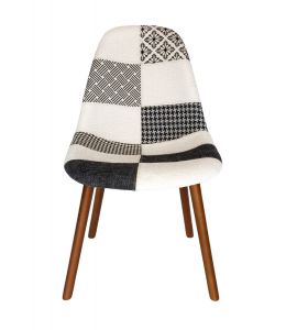 Replica Eames DSW Hal Inspired Chair | Multicoloured V3 & Walnut