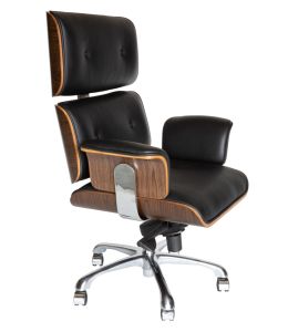 Replica Eames High Back Executive Desk / Office Chair | Black (V2)