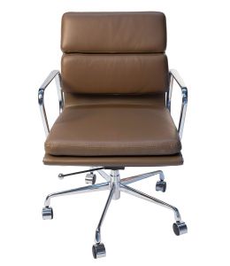 Replica Eames Low Back Soft Pad Management Office Chair | Brown