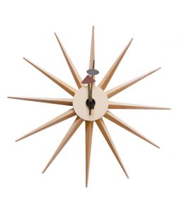 Replica George Nelson Sunburst Clock | Natural
