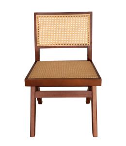 Replica Pierre Jeanneret Chandigarh Dining Chair | Walnut & Natural