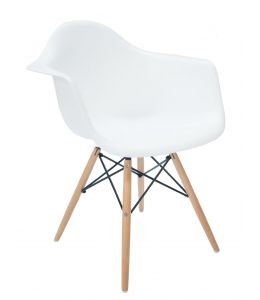 Replica Eames DAW Eiffel Chair | Natural Wood Legs