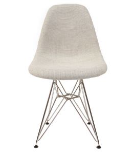 Replica Eames DSR Eiffel Chair | Ivory Seat | Chrome Legs