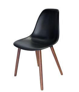 Replica Eames DSW Hal Inspired Chair | Plastic Seat | Walnut Legs
