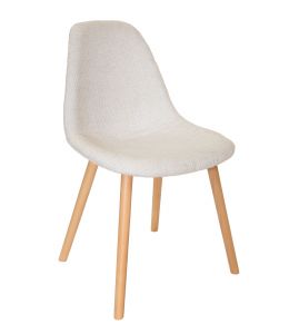 Replica Eames DSW Hal Inspired Chair | Fabric Seat | Natural Beech Legs