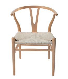 Replica Hans Wegner Wishbone Chair | Natural Frame & Natural Rattan Seat