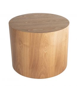Woody Round Wood Side Table