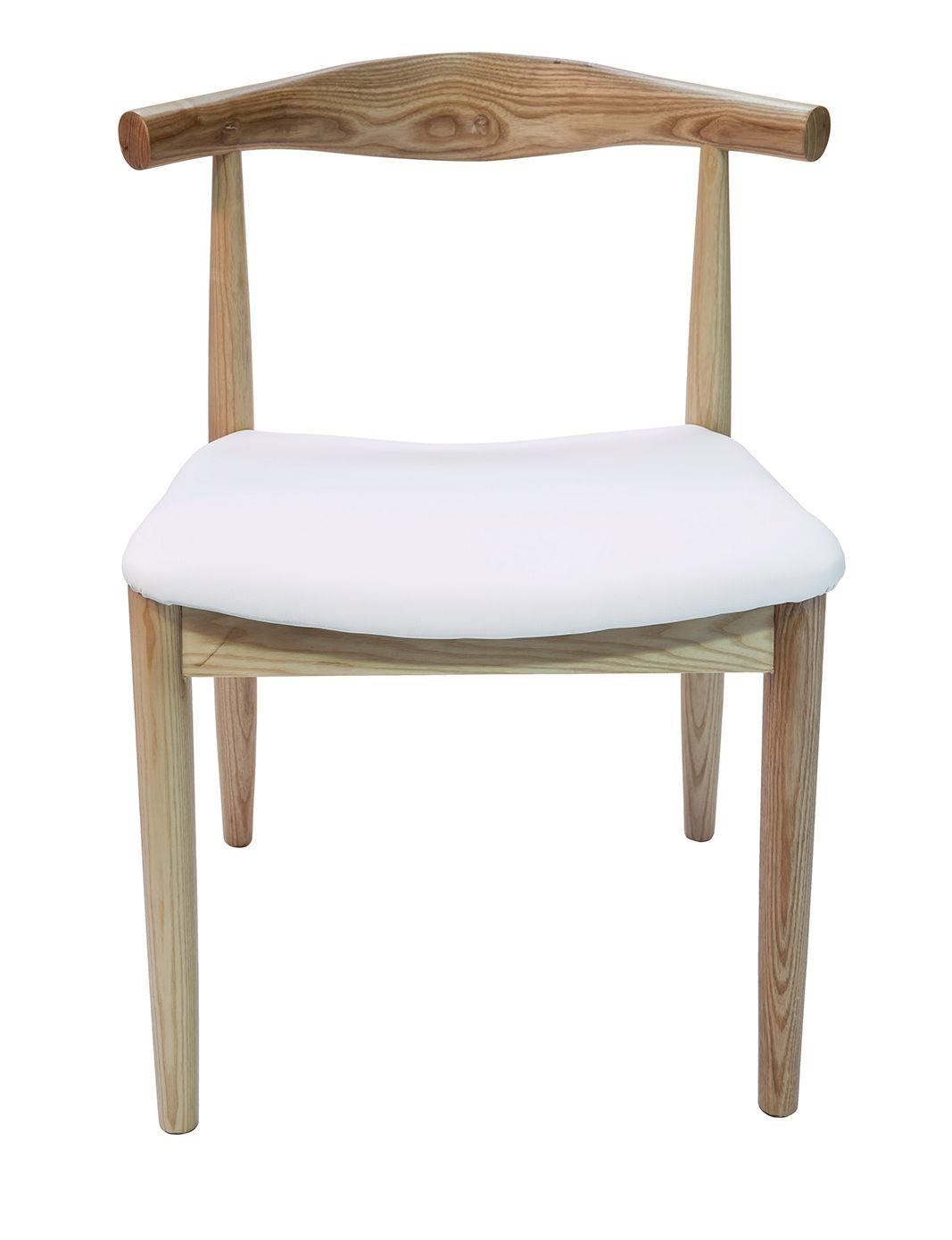 Replica Hans Wegner Elbow Chair CH20 | White & Natural