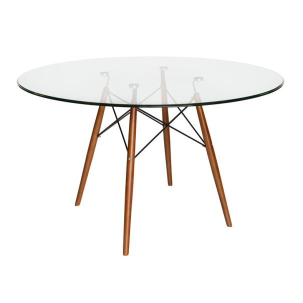 Eames glass hotsell dining table