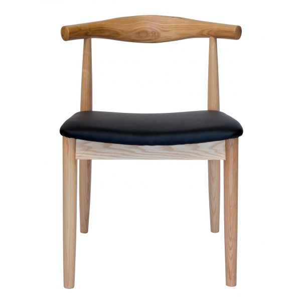 Hans wegner elbow chair black sales