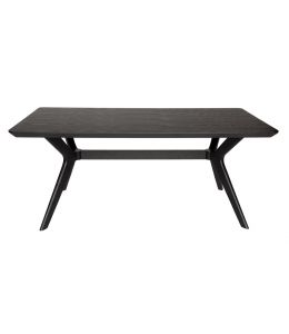 Doreen Collection | Rectangular Wood Dining Table | Black | 180cm