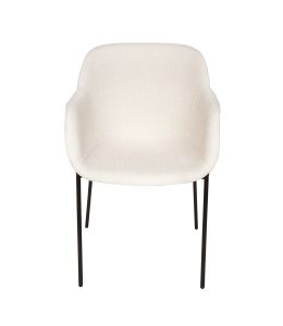 Milan Fabric Dining Chair | Textured Ivory