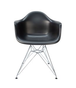 Replica Eames DAR Eiffel Chair | Chrome Legs | Black