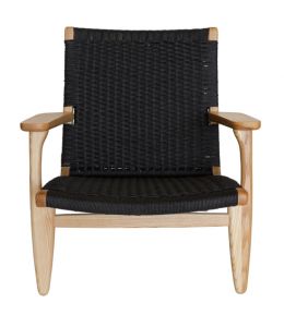 Replica Hans Wegner CH25 Easy Chair | Natural & Black