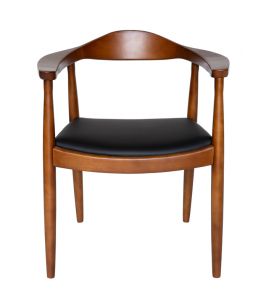 Replica Hans Wegner 'The Chair' PP501 Armchair | Walnut & Black