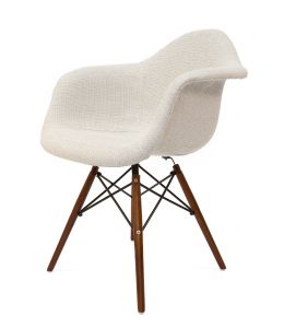 Replica Eames DAW Eiffel Chair | Fabric Seat | Walnut Legs