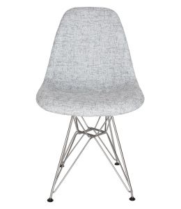 Replica Eames DSR Eiffel Chair | Textured Light Grey Seat