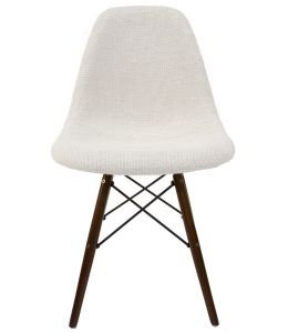 Replica Eames DSW Eiffel Chair | Ivory Seat | Walnut Legs