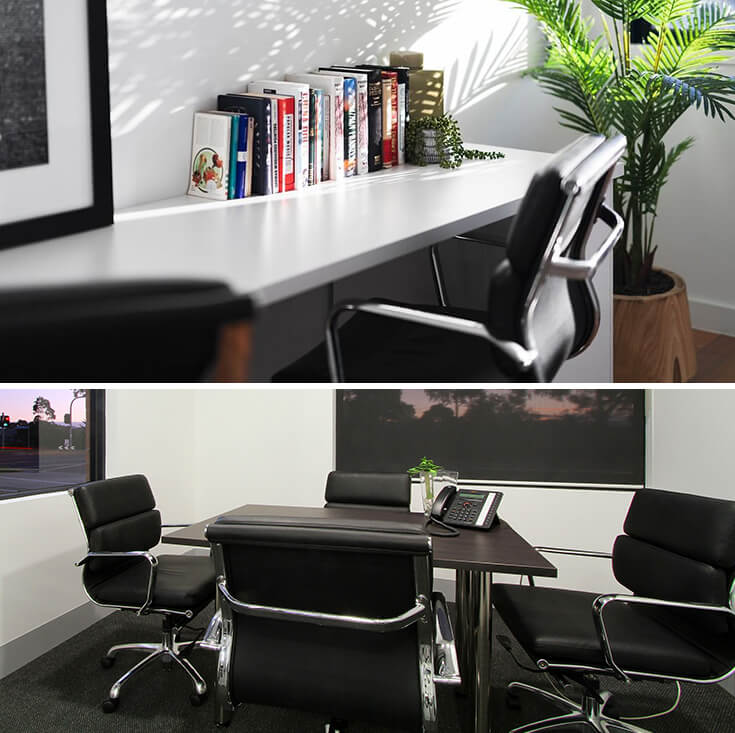Eames Inspired Mid Back Soft Pad Management Desk / Office Chair | Black