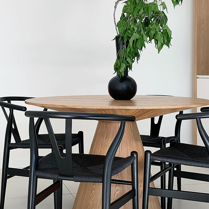 Replica Hans Wegner Wishbone Chair | Black Frame & Black Seat